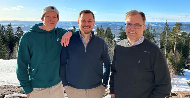 Semine’s representatives in Finland, Petri Reijonen and Pekka Lindfors, with Chief Commercial Officer Daniel Karlsen, promoting AI solutions for AP automation.